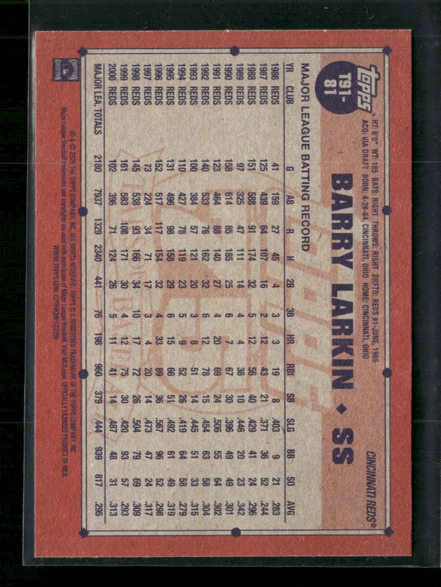 2026 Topps 1991 Topps Baseball 35th Anniversary (Series One) Barry Larkin
