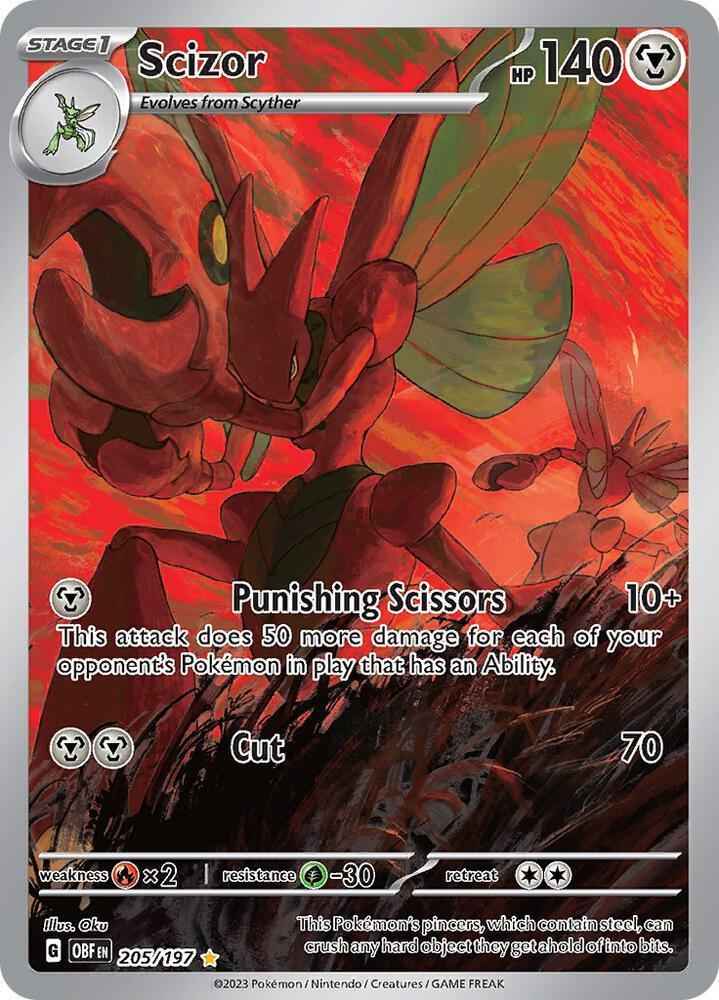 Scizor (205/197) [Scarlet & Violet: Obsidian Flames]