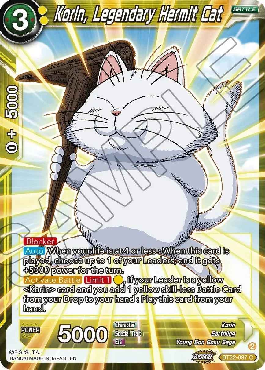 Korin, Legendary Hermit Cat (BT22-097) [Critical Blow]