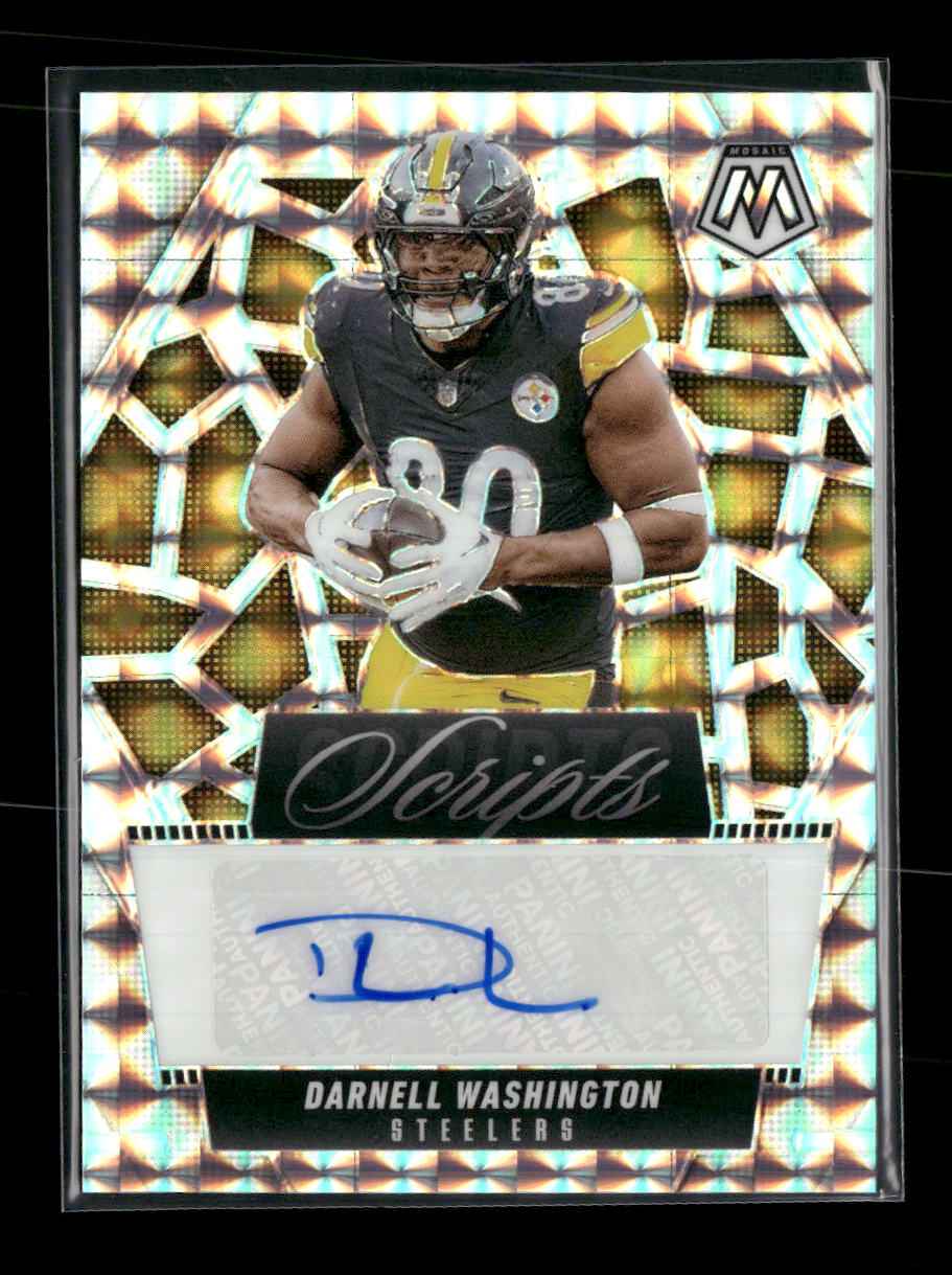 2025 Panini Mosaic Scripts Darnell Washington Auto #SCR-DWN