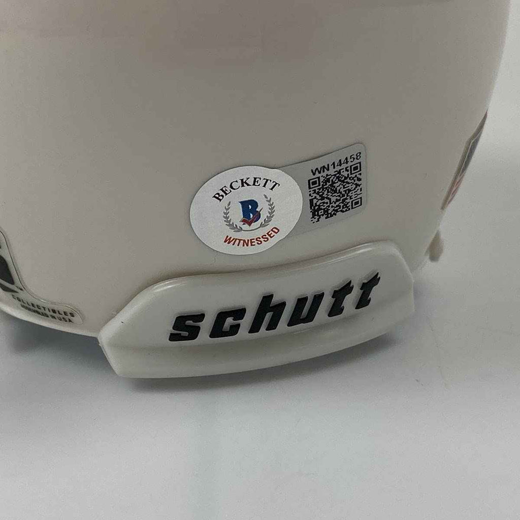 Autographed/Signed Earl Campbell Texas Longhorns College Football Mini Helmet Beckett BAS COA