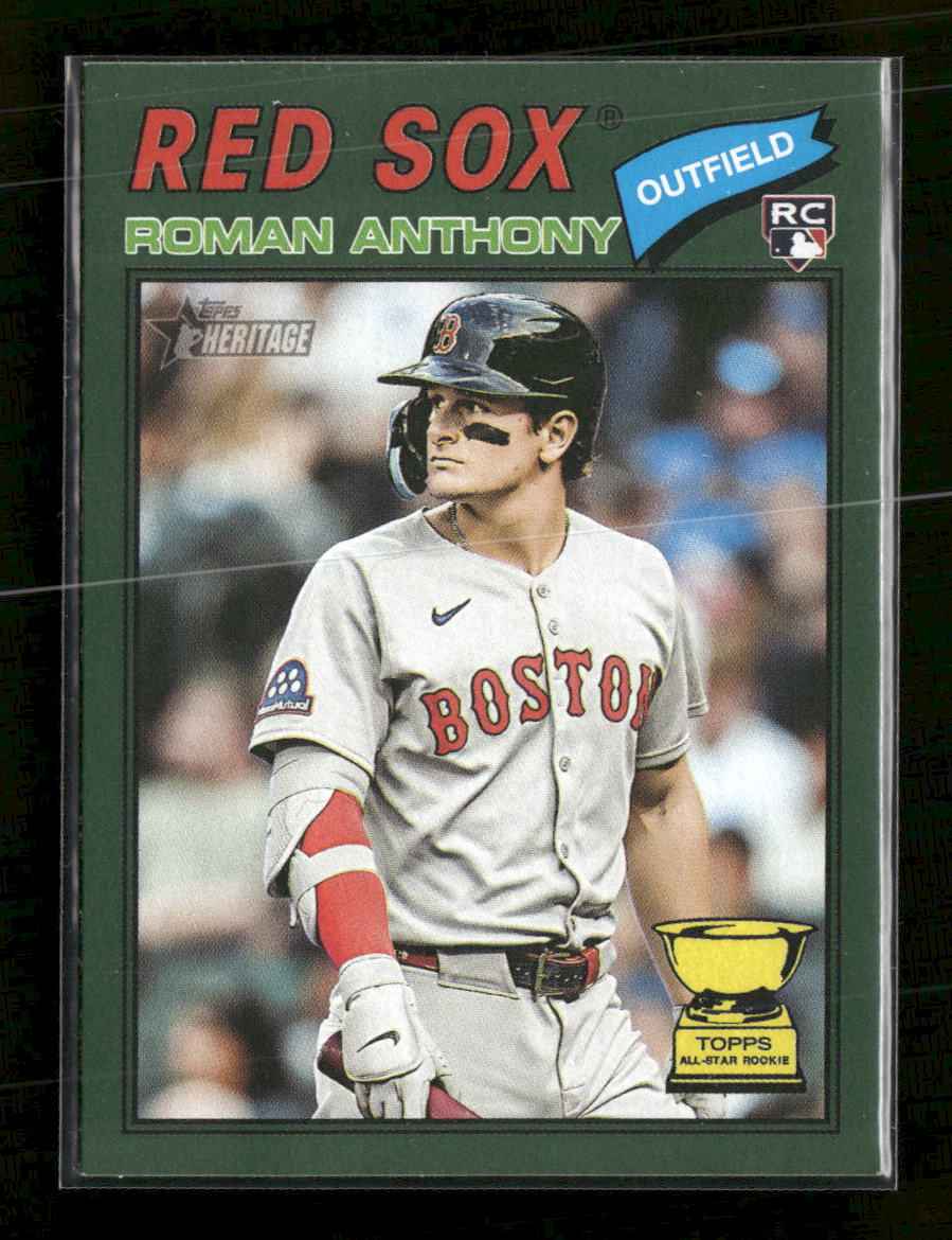 2026 Topps Heritage Dark Green Roman Anthony Rookie #86