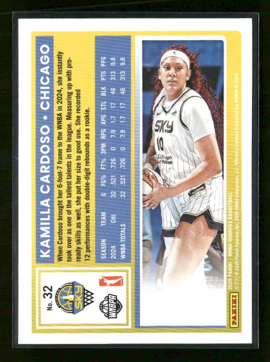 2025 Donruss WNBA Dragon Kamilla Cardoso #32