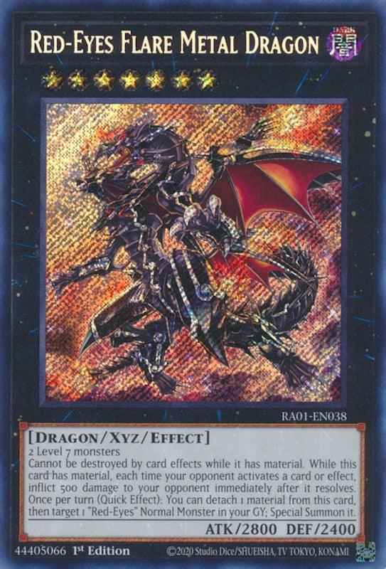 Red-Eyes Flare Metal Dragon [RA01-EN038] Secret Rare