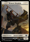 Human Soldier (0015) // Food (0022) Double-Sided Token (Surge Foil) (LTR-15 // 22) - The Lord of the Rings: Tales of Middle-earth Foil