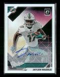2021 Donruss Optic The Rookies Autographs Jaylen Waddle #/99 Auto #TR-8