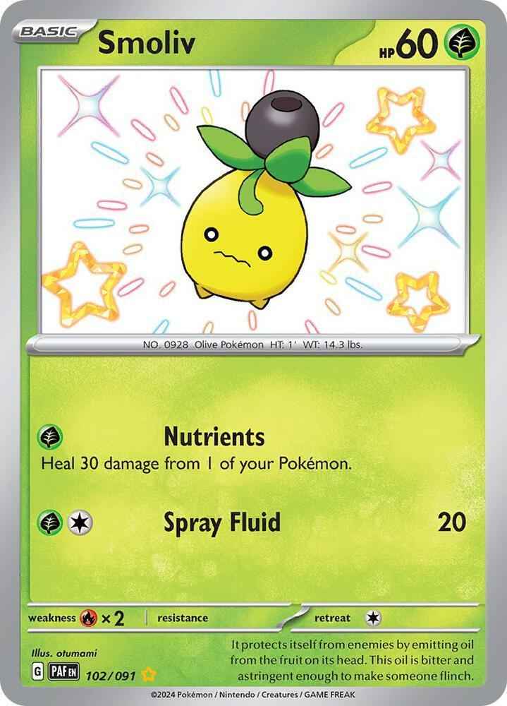 Smoliv (102/091) [Scarlet & Violet: Paldean Fates]