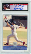 2001 Topps Reserve Albert Pujols Rookie Auto /1500 PSA 8 #103