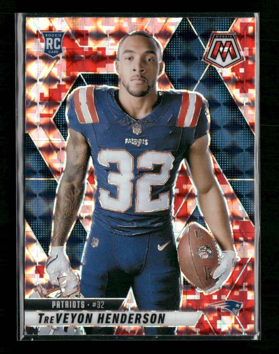 2025 Panini Mosaic Mosaic Camo Red TreVeyon Henderson Rookie #278