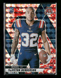 2025 Panini Mosaic Mosaic Camo Red TreVeyon Henderson Rookie #278