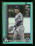 2025 Topps Update Aqua Holo Foil Hyeseong Kim #US312