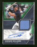 2026 Topps Major League Materials Green Carson Williams #/99 Auto #MLMA-CW