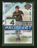 2024 Panini Prospect Edition Green Ice Holo Colt Emerson #/99 #124