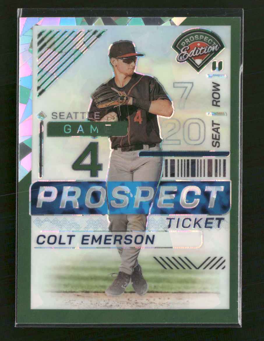 2024 Panini Prospect Edition Green Ice Holo Colt Emerson #/99 #124