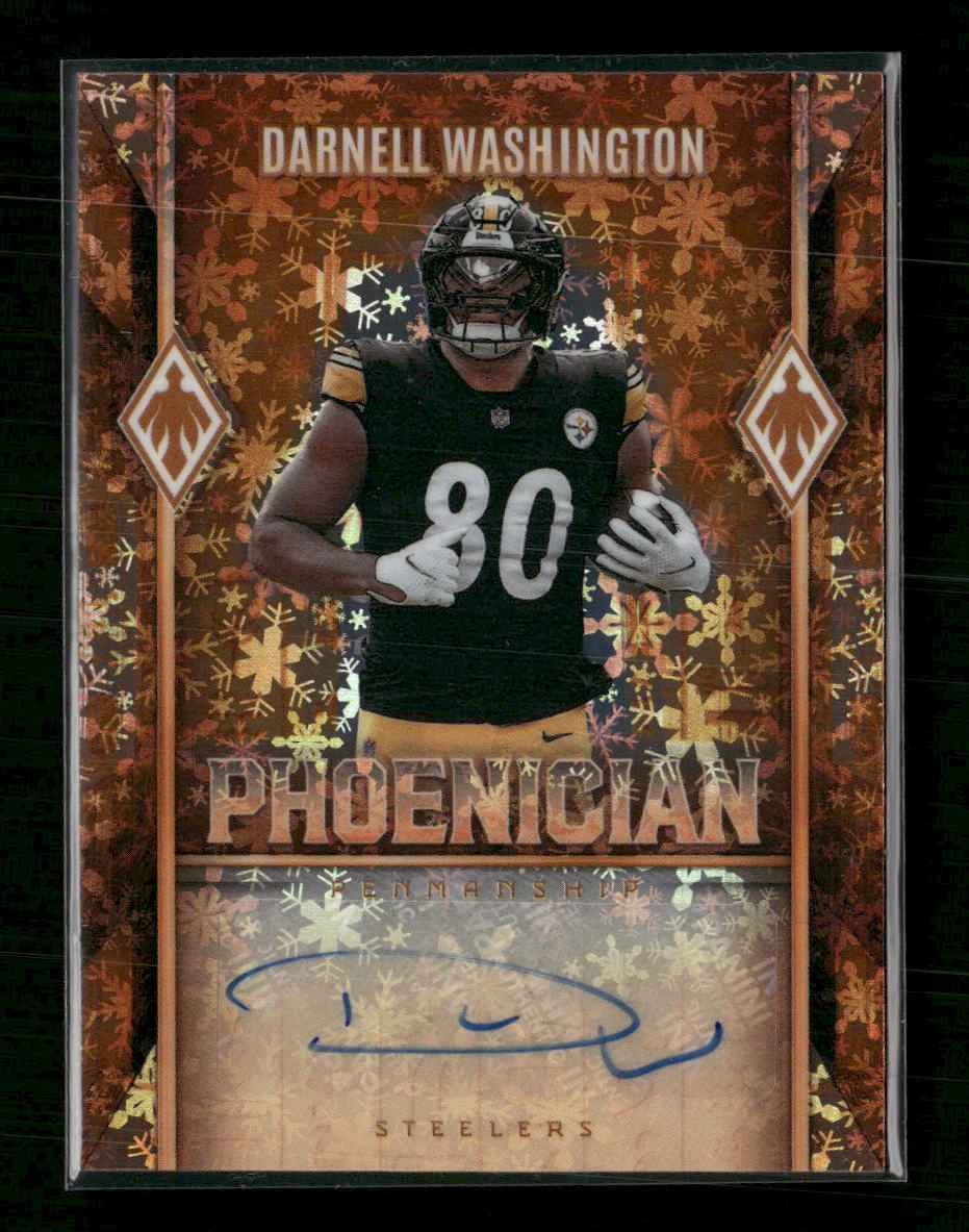 2025 Panini Phoenix Phoenician Penmanship Winter Prizm Darnell Washington #/149