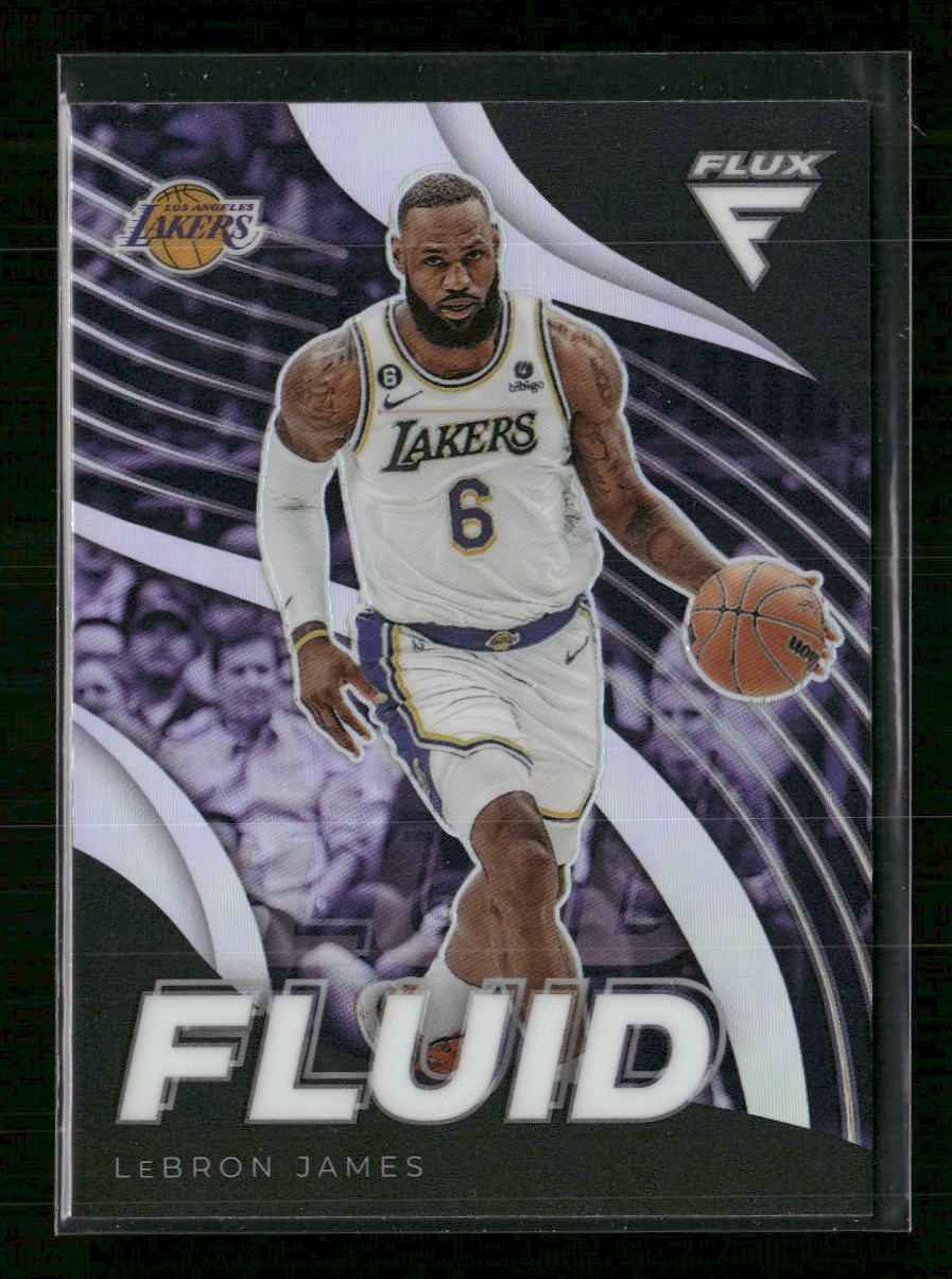 2022-23 Panini Flux Fluid Silver LeBron James #10