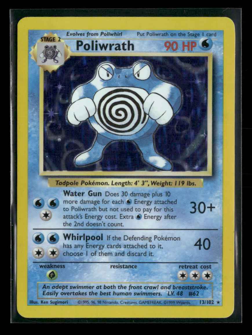 Base Set Poliwrath #013/102