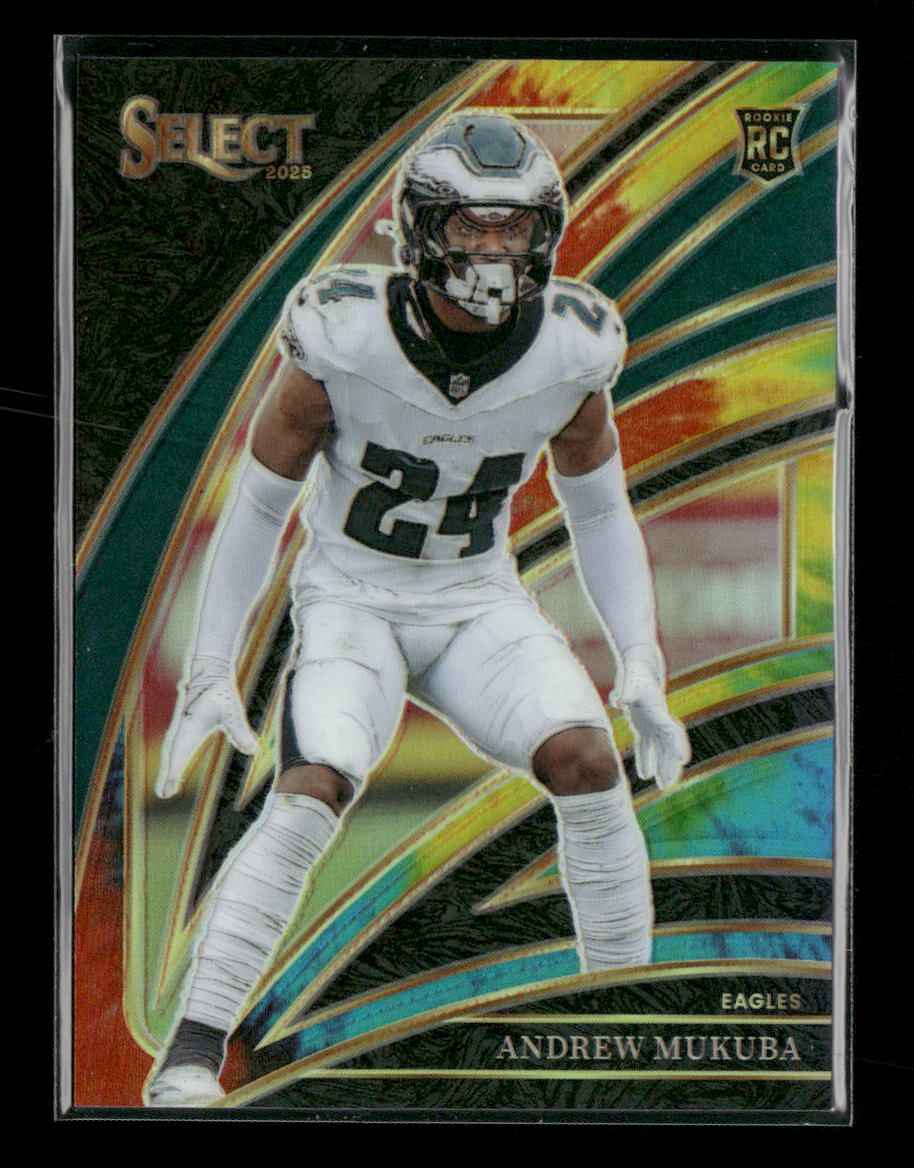2025 Panini Select Tie-Dye Prizm Andrew Mukuba #/25 #291