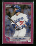 2022 Topps Chrome Pink Logo Refractor #/199 Mookie Betts #100