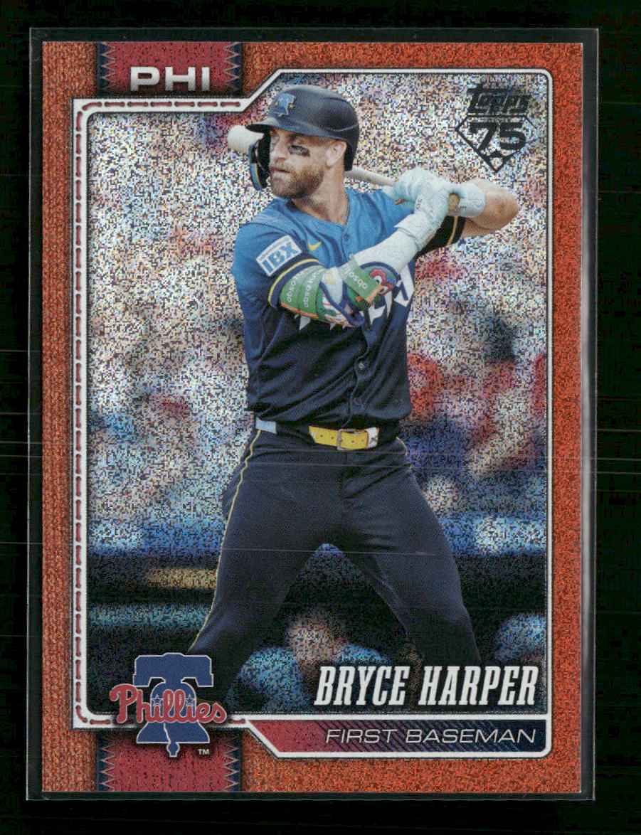 2026 Topps Orange Sandglitter Bryce Harper #/25 #250