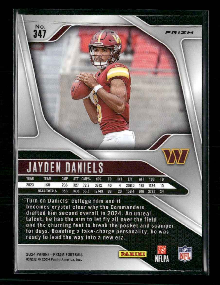 2024 Panini Prizm Silver Jayden Daniels Rookie #347