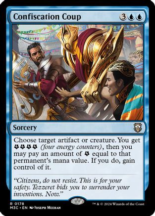 Confiscation Coup (Ripple Foil) (M3C-178) - Modern Horizons 3 Commander Foil