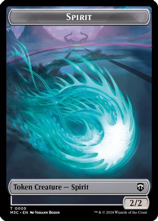 Spirit (Ripple Foil) // Eldrazi Double-Sided Token (M3C-5 // 1) - Modern Horizons 3 Commander Foil