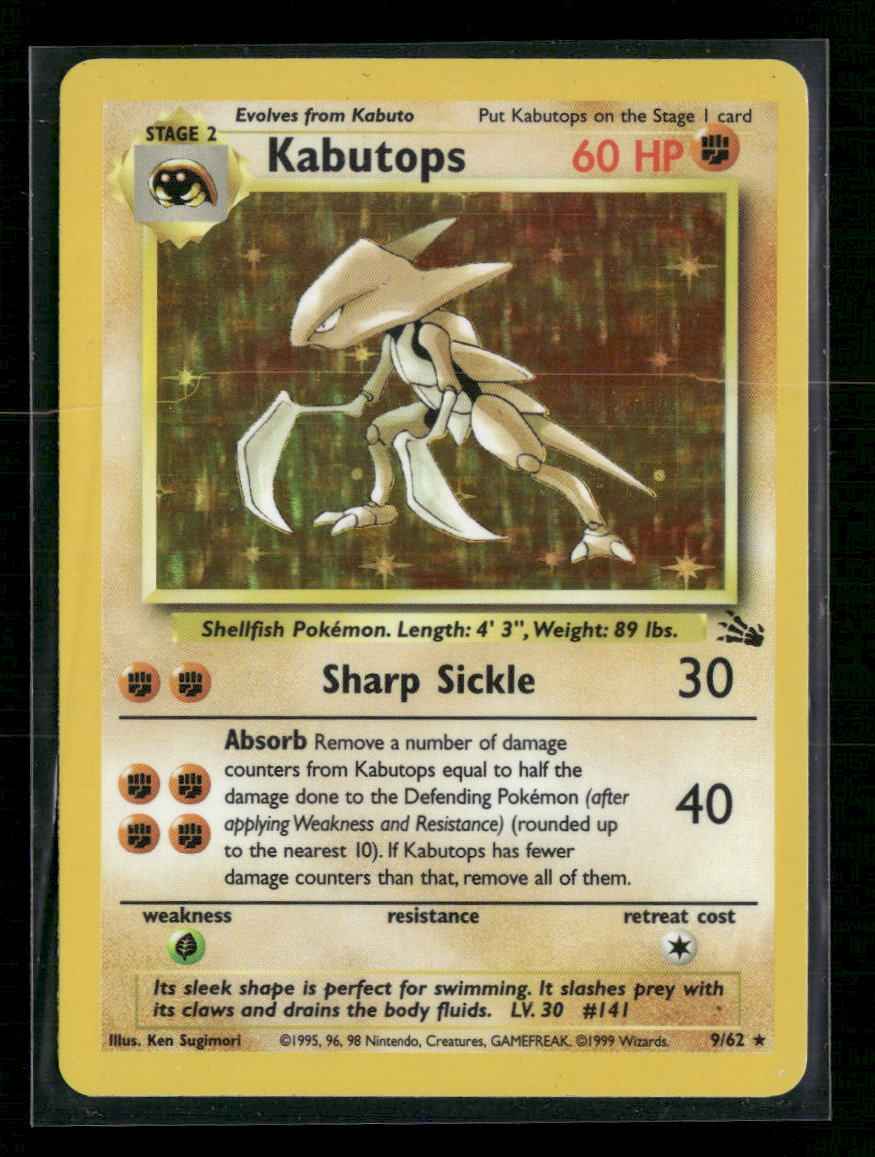 Fossil Kabutops (9) #09/62