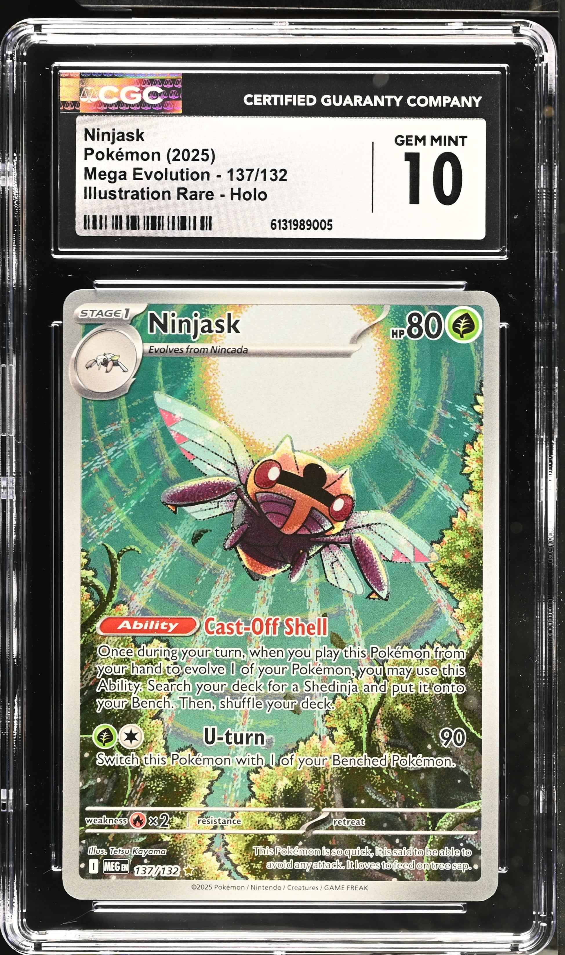 2025 Mega Evolution Ninjask 10 CGC #137/132