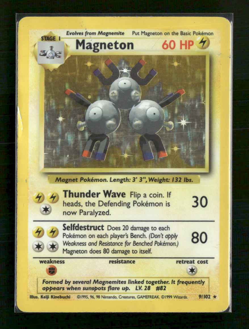 Base Set Magneton #009/102 Damaged