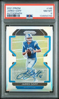 2021 Panini Prizm Autograph Jared Goff 8 PSA #148