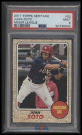 2017 Topps Heritage Minor League Minor League Juan Soto 9 PSA #52