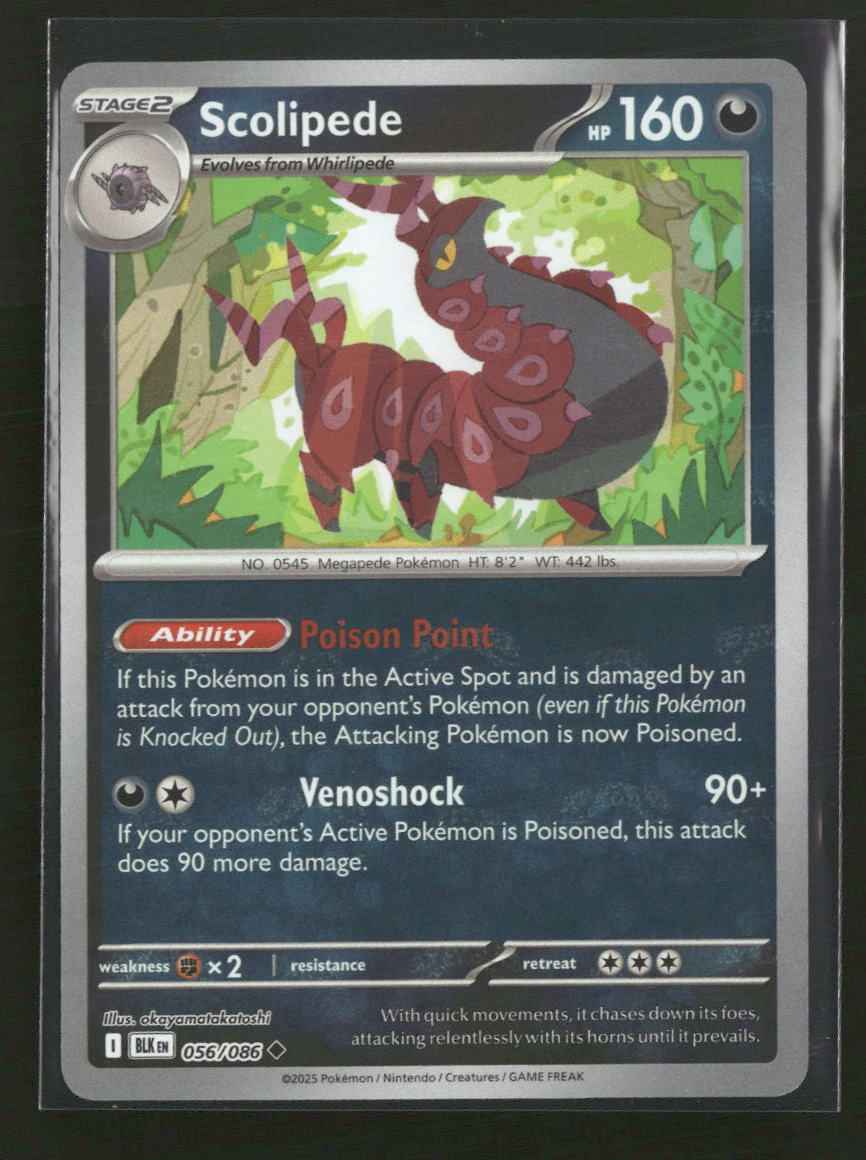 SV: Black Bolt Scolipede (Master Ball Pattern) #056/086