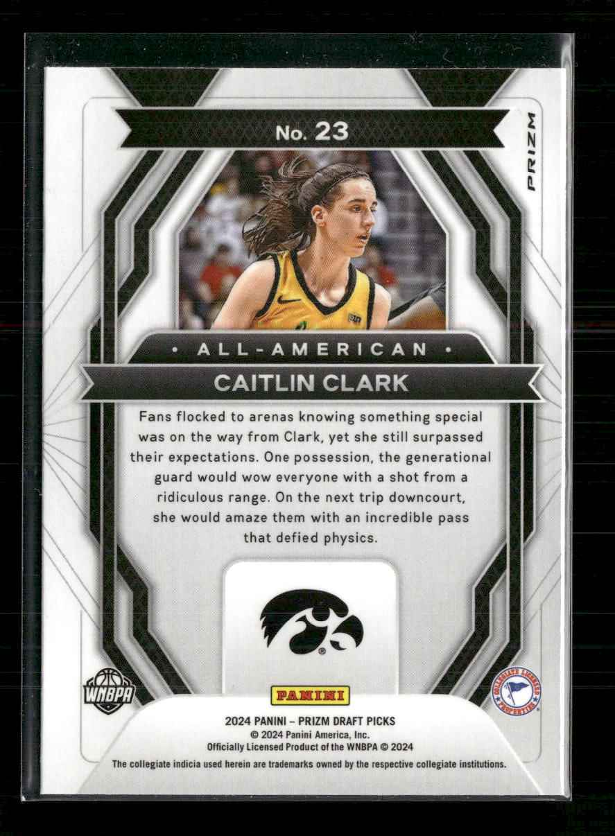2024 Panini Prizm Draft Picks All-American Prizms Green Caitlin Clark #23