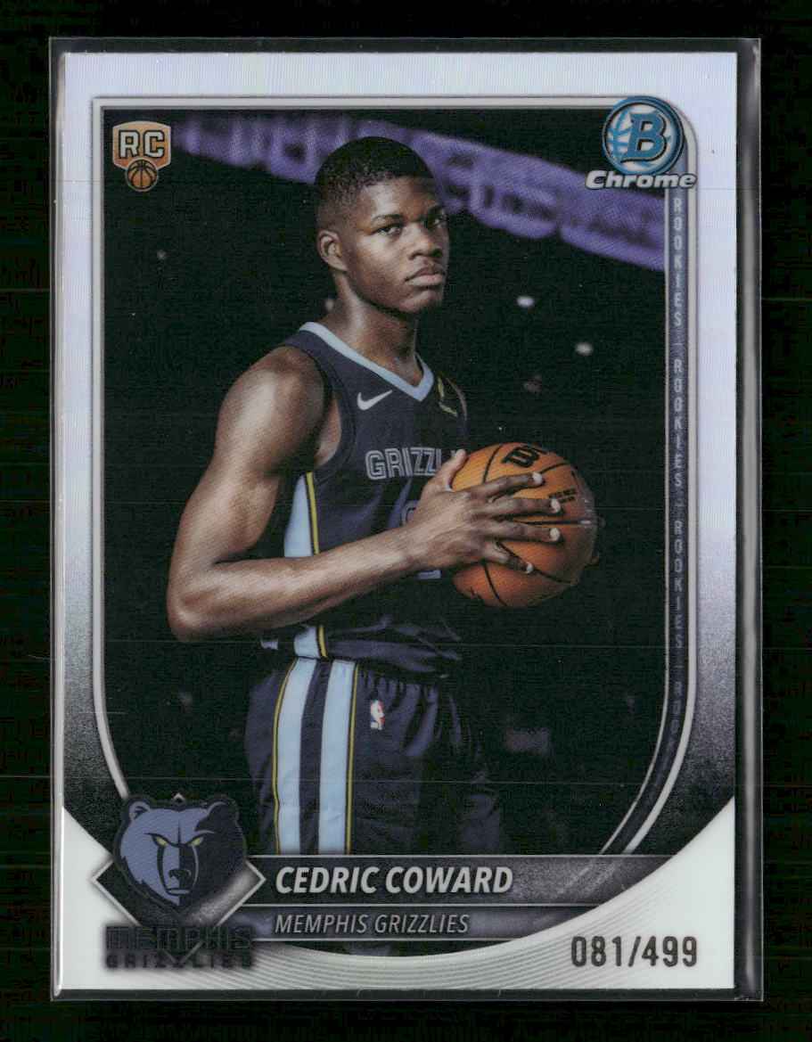 2025-26 Bowman Chrome Refractor Cedric Coward #/499 #BCV-11