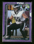2025 Topps Chrome Football Leather Purple Lane Johnson #/75 #246
