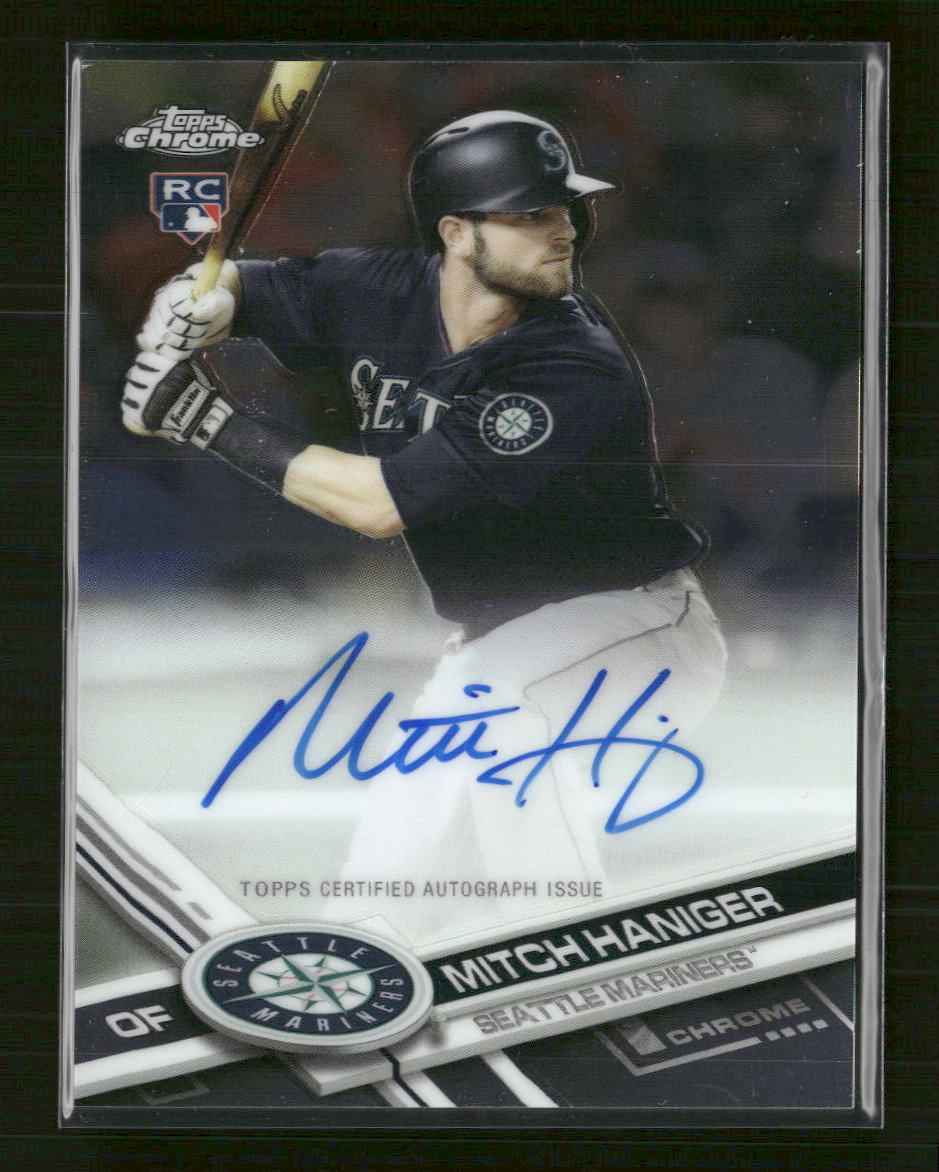 2017 Topps Chrome Rookie Autographs Mitch Haniger Auto #RA-MH