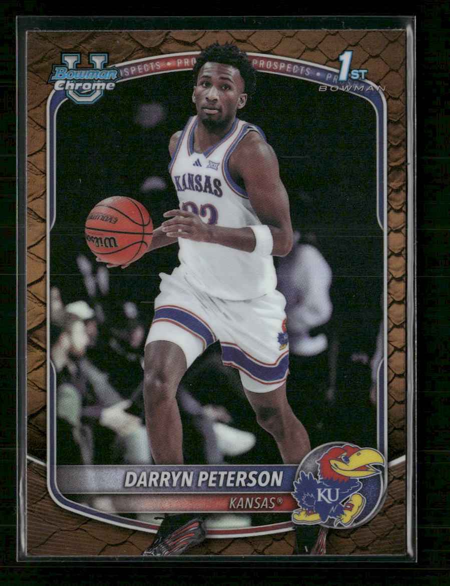 2025-26 Bowman Chrome Prospects Reptilian Refractor Darryn Peterson #BCP-2