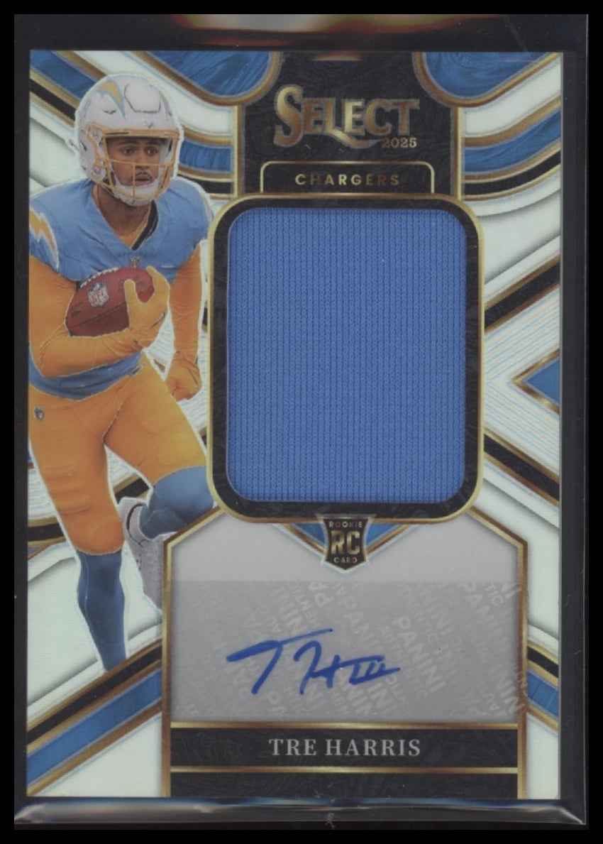 2025 Panini Jumbo Rookie Auto Swatches Prizm Tre Harris #JRS-THS