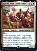Risona, Asari Commander (PRE-233S) - Kamigawa: Neon Dynasty Promos Foil