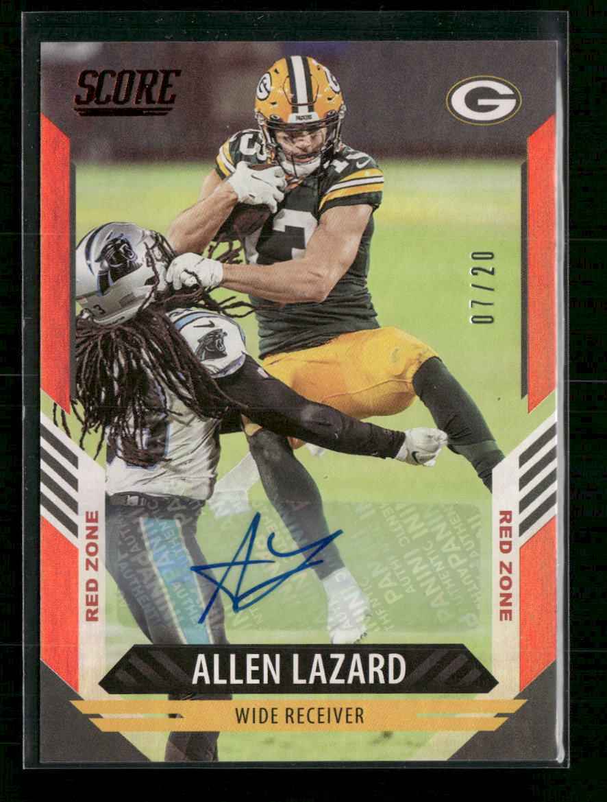 2021 Score Red Zone Allen Lazard #/20 #284