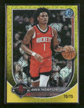2025-26 Bowman Chrome Yellow Refractor Amen Thompson #/75 #BCV-134