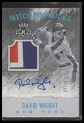 2005 Upper Deck Sweet Spot Signatures Glove Blue Ink David Wright #/10 #SS-DW
