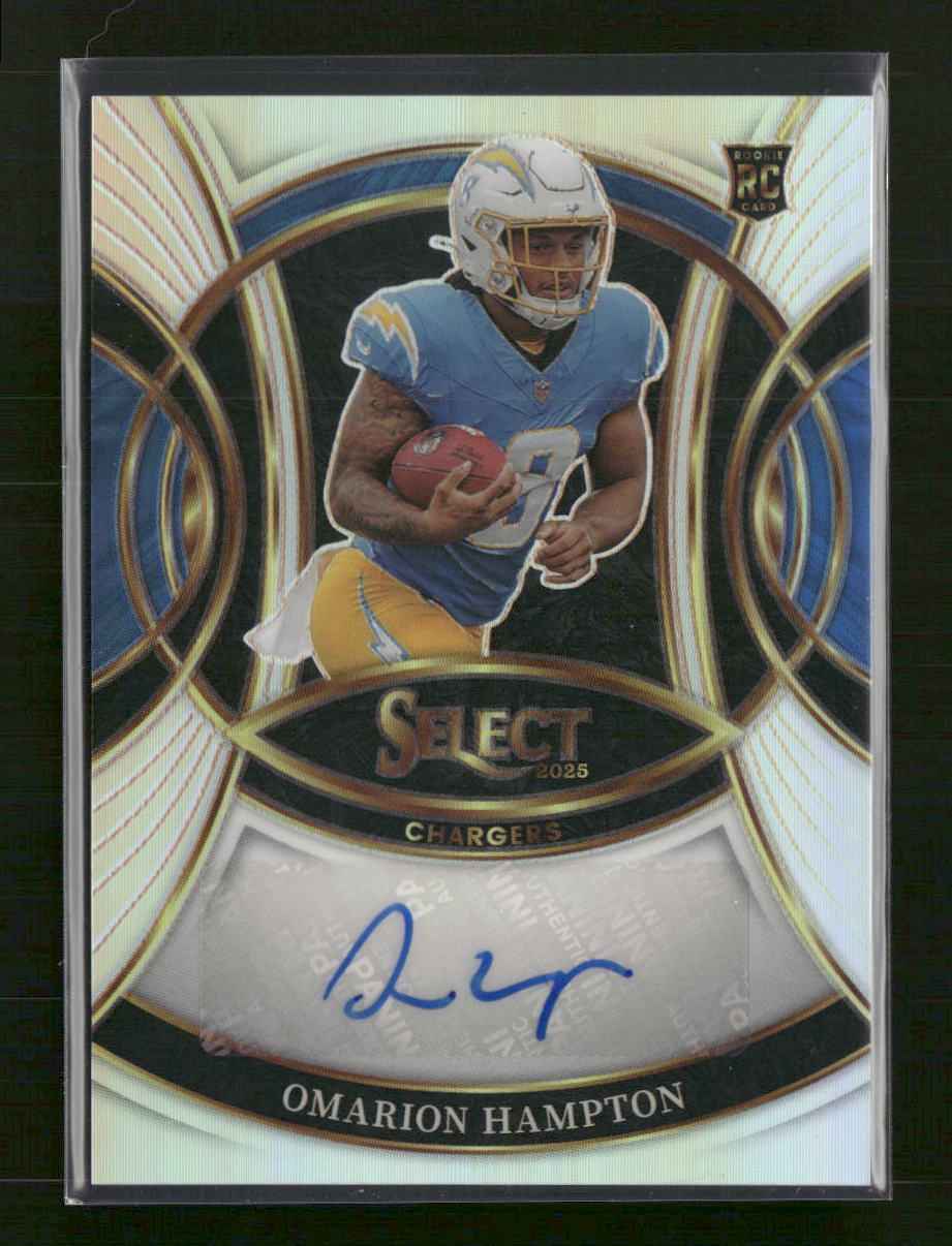 2025 Panini Select Rookie Signatures Prizm Omarion Hampton Auto #RSI-OHN