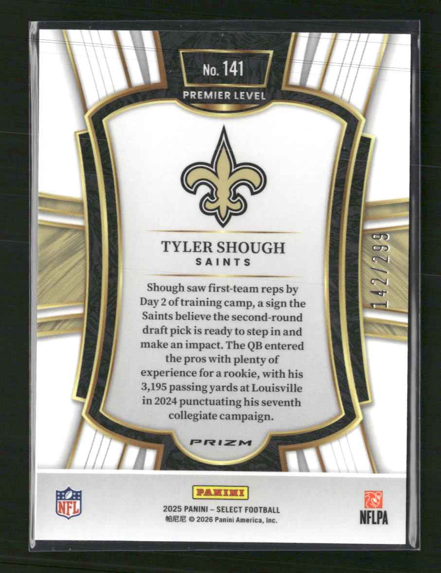 2025 Panini Select Tri-Color Prizm Tyler Shough #/299 #141
