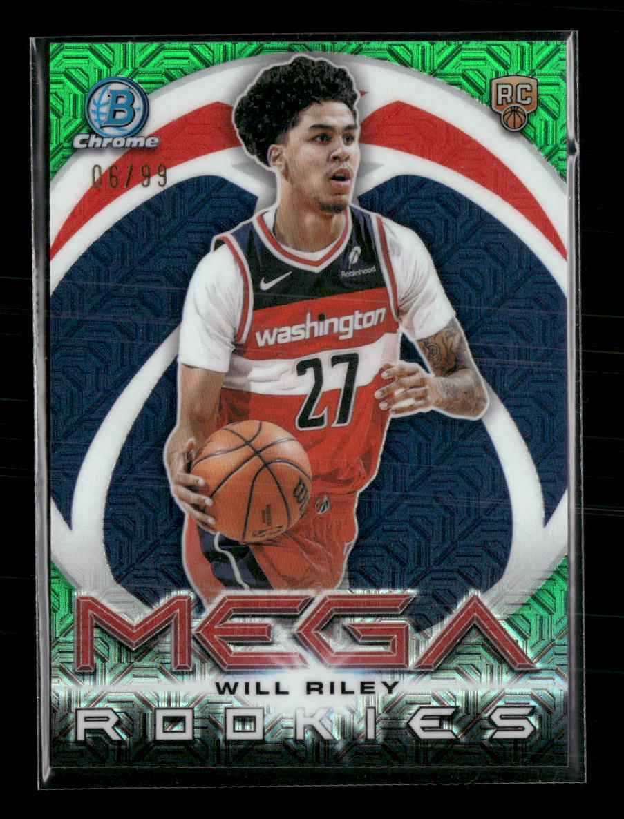 2025-26 Bowman Mega Rookies Green Mojo Will Riley #/99 #MR-21