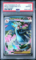 2025 Pokemon Pfl En-Phantasmal Flames Ultra Rare Mega Charizard X Ex 10 PSA #109