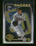 2024 Topps Chrome Lightboard Logo Refractors Yuki Matsui Rookie #116
