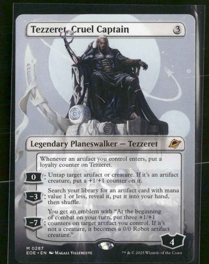 Edge of Eternities Tezzeret, Cruel Captain (Borderless) #287