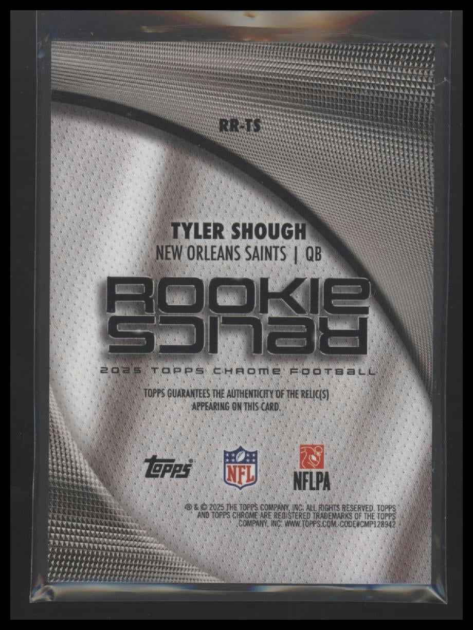 2025 Topps Chrome Rookie Relics Tyler Shough #RR-TS